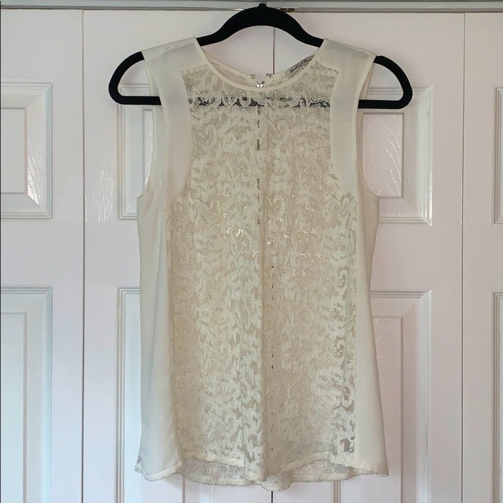 Madewell Broadway and Broome Silk Lace Tank